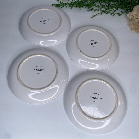 Four Williams Sonoma French Market Cheese Plates Comte Reblochon Morbier Brie - Picture 4 of 5